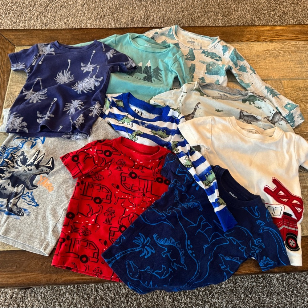 Carter's Kids Pajamas Set - Blue, Red, Gray